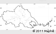 Blank Simple Map of Thessalia, cropped outside, no labels