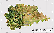 Satellite Map of Trikala, cropped outside