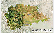 Satellite Map of Trikala, lighten