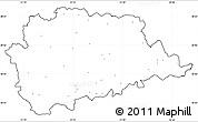 Blank Simple Map of Trikala, cropped outside, no labels