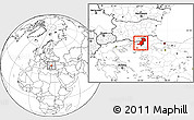 Blank Location Map of Evros, highlighted parent region