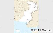 Classic Style Simple Map of Evros