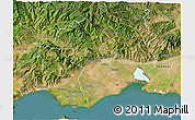 Satellite 3D Map of Xanthi