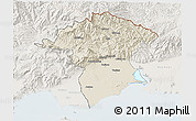 Shaded Relief 3D Map of Xanthi, lighten
