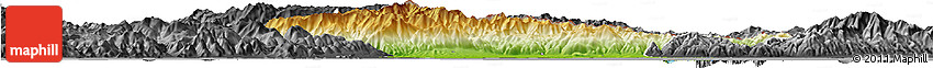 Physical Horizon Map of Xanthi, darken, desaturated