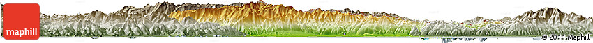 Physical Horizon Map of Xanthi, semi-desaturated