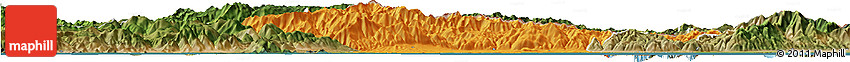 Political Horizon Map of Xanthi, satellite outside