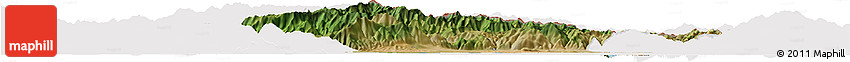 Satellite Horizon Map of Xanthi, cropped outside