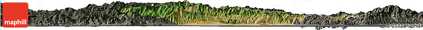 Satellite Horizon Map of Xanthi, darken, semi-desaturated