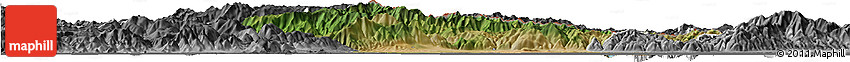Satellite Horizon Map of Xanthi, desaturated