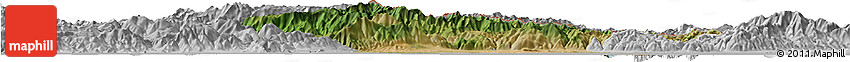 Satellite Horizon Map of Xanthi, lighten, desaturated
