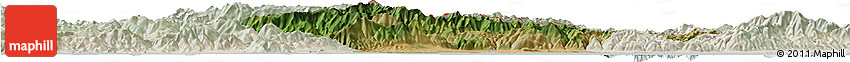 Satellite Horizon Map of Xanthi, lighten