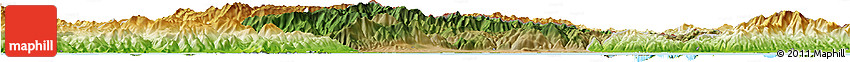 Satellite Horizon Map of Xanthi, physical outside