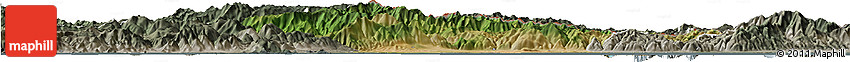 Satellite Horizon Map of Xanthi, semi-desaturated