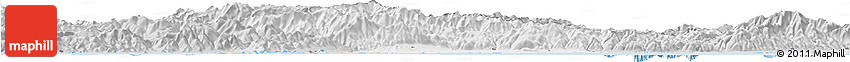Silver Style Horizon Map of Xanthi