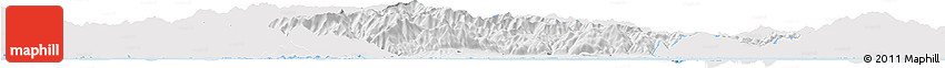 Silver Style Horizon Map of Xanthi, single color outside