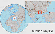 Gray Location Map of Xanthi