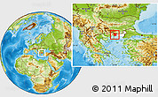 Physical Location Map of Xanthi, highlighted parent region