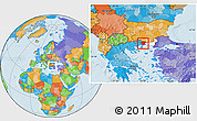 Political Location Map of Xanthi, highlighted parent region