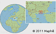 Savanna Style Location Map of Xanthi