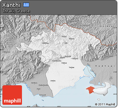 Gray Map of Xanthi