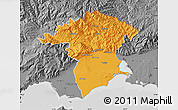 Political Map of Xanthi, desaturated