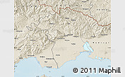 Shaded Relief Map of Xanthi