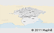 Classic Style Panoramic Map of Xanthi, single color outside
