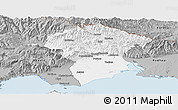 Gray Panoramic Map of Xanthi