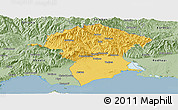 Savanna Style Panoramic Map of Xanthi