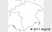 Blank Simple Map of Xanthi, no labels