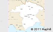 Classic Style Simple Map of Xanthi