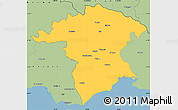 Savanna Style Simple Map of Xanthi