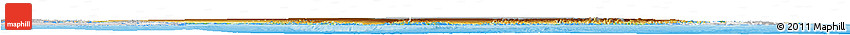 Physical Horizon Map of Greenland, lighten, desaturated, land only