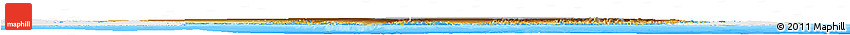 Physical Horizon Map of Greenland, single color outside, bathymetry sea