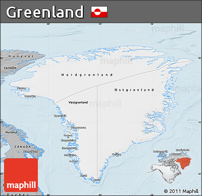 Gray Map of Greenland