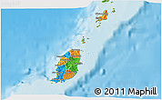 Political 3D Map of Grenada, physical outside