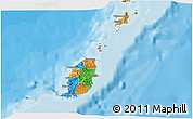 Political 3D Map of Grenada, political shades outside
