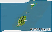 Satellite 3D Map of Grenada, lighten, land only