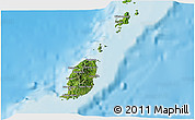 Satellite 3D Map of Grenada, physical outside