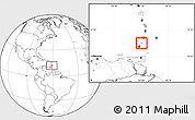 Blank Location Map of Carriacou, highlighted country
