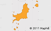 Political Simple Map of Carriacou, cropped outside