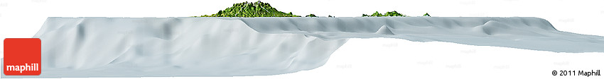 Satellite Horizon Map of Grenada, lighten