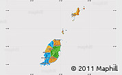 Political Map of Grenada, cropped outside