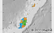 Political Map of Grenada, desaturated