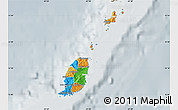 Political Map of Grenada, lighten, semi-desaturated