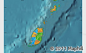 Political Map of Grenada, satellite outside