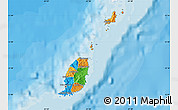 Political Map of Grenada, single color outside