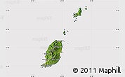Satellite Map of Grenada, cropped outside