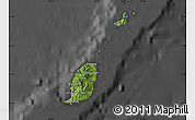 Satellite Map of Grenada, darken, desaturated